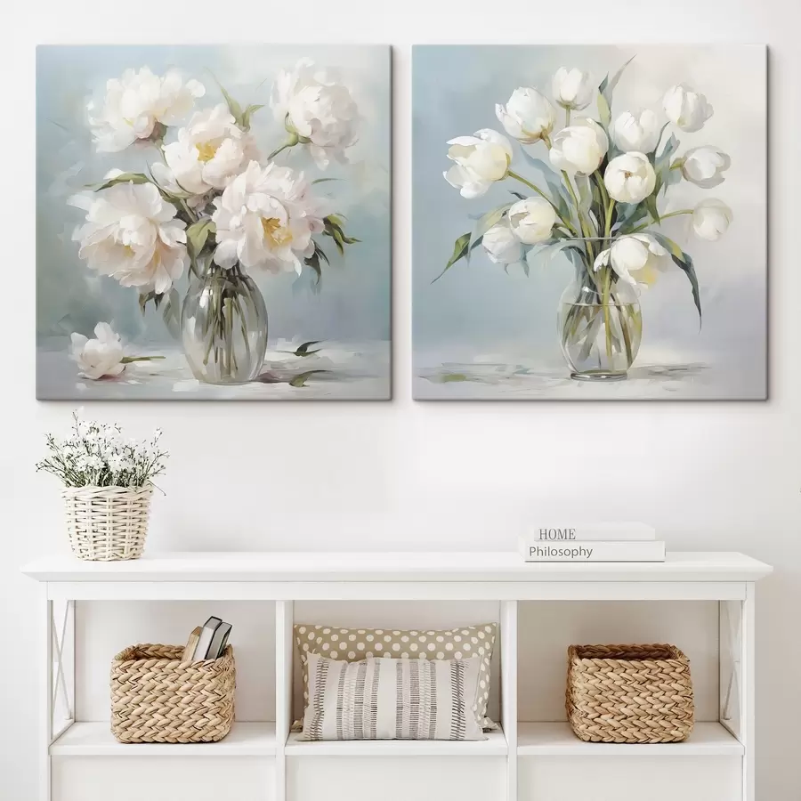 Obraz Kytice květin ve váze, imitace malby Č. m30167