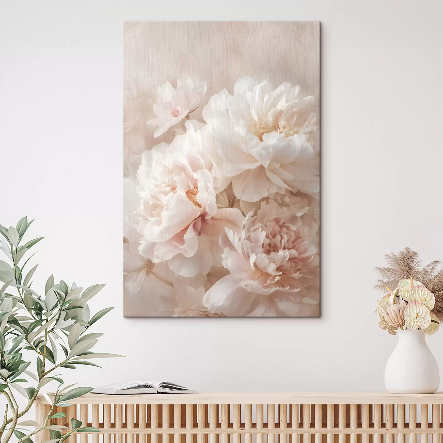 Obraz bujné růžové pivoňky Č. s47953