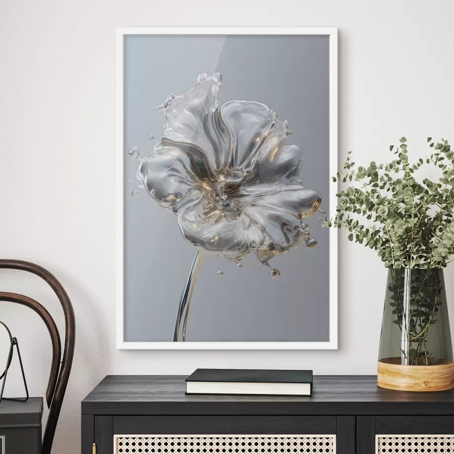 Fototapet květina v tekuté textuře f47955