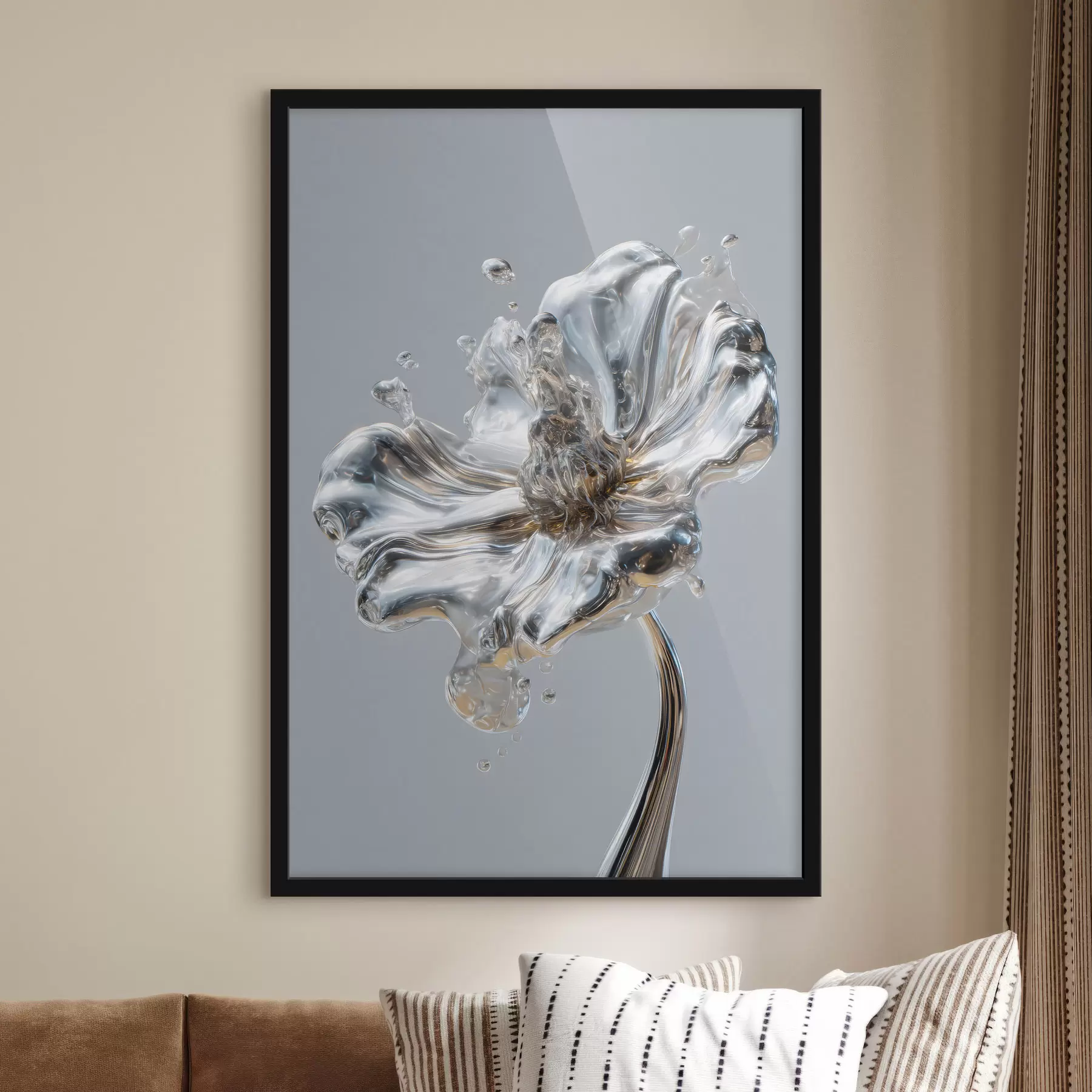 Fototapet květina v tekuté textuře f47956