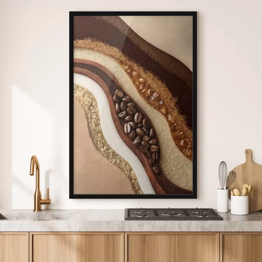 Fototapet vrstvy kávy f47960