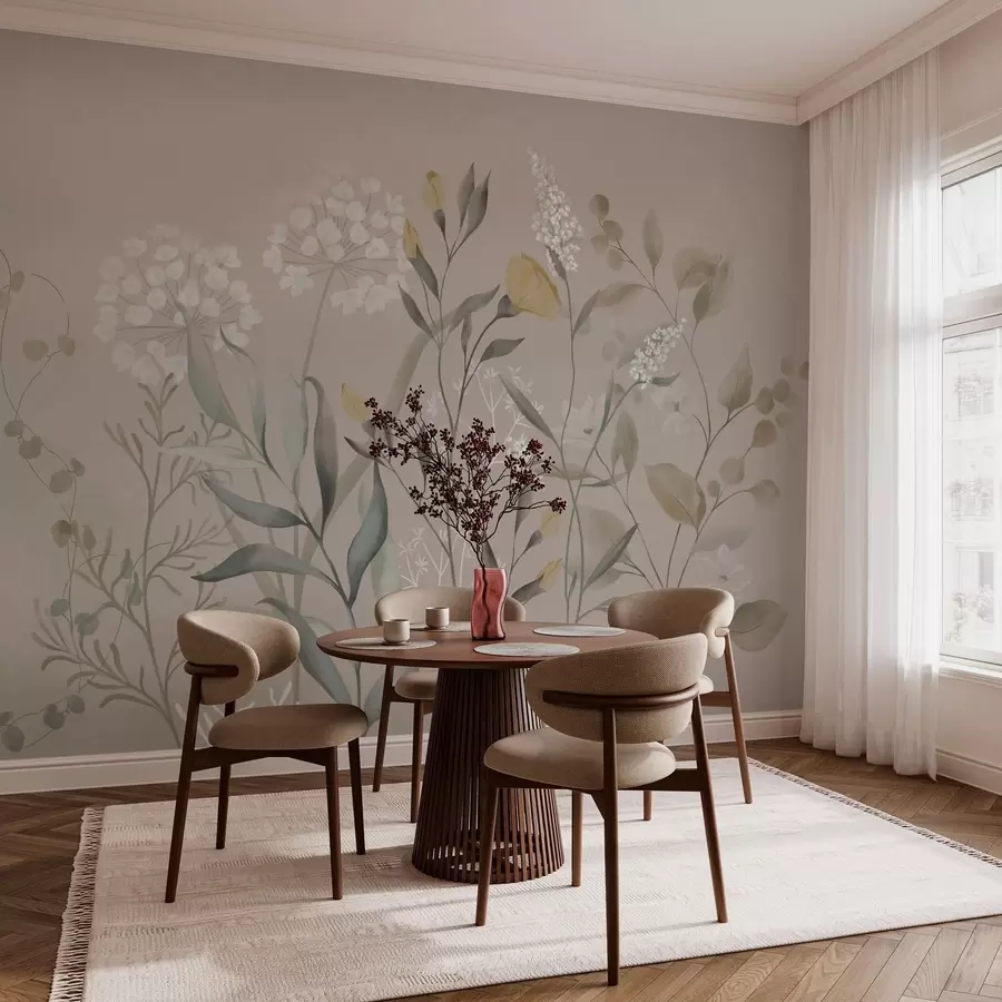 Fototapet Botanická kompozice v teplých béžových tónech w05154v2