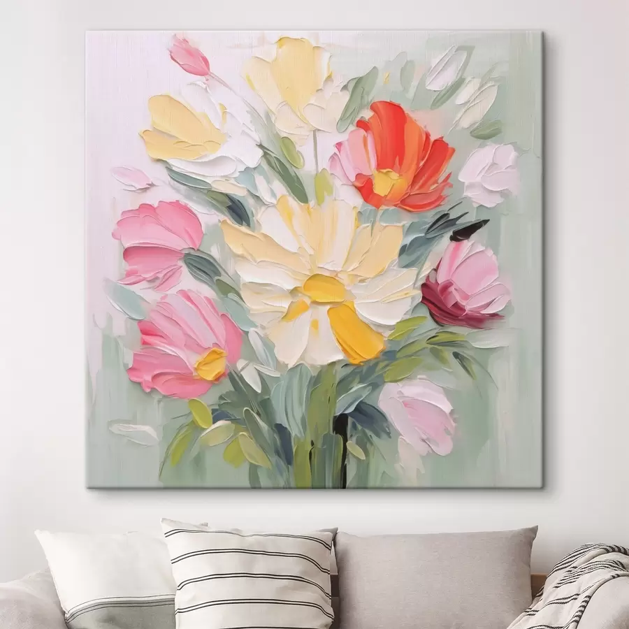 Obraz Kytice imitace malby Č. s48316