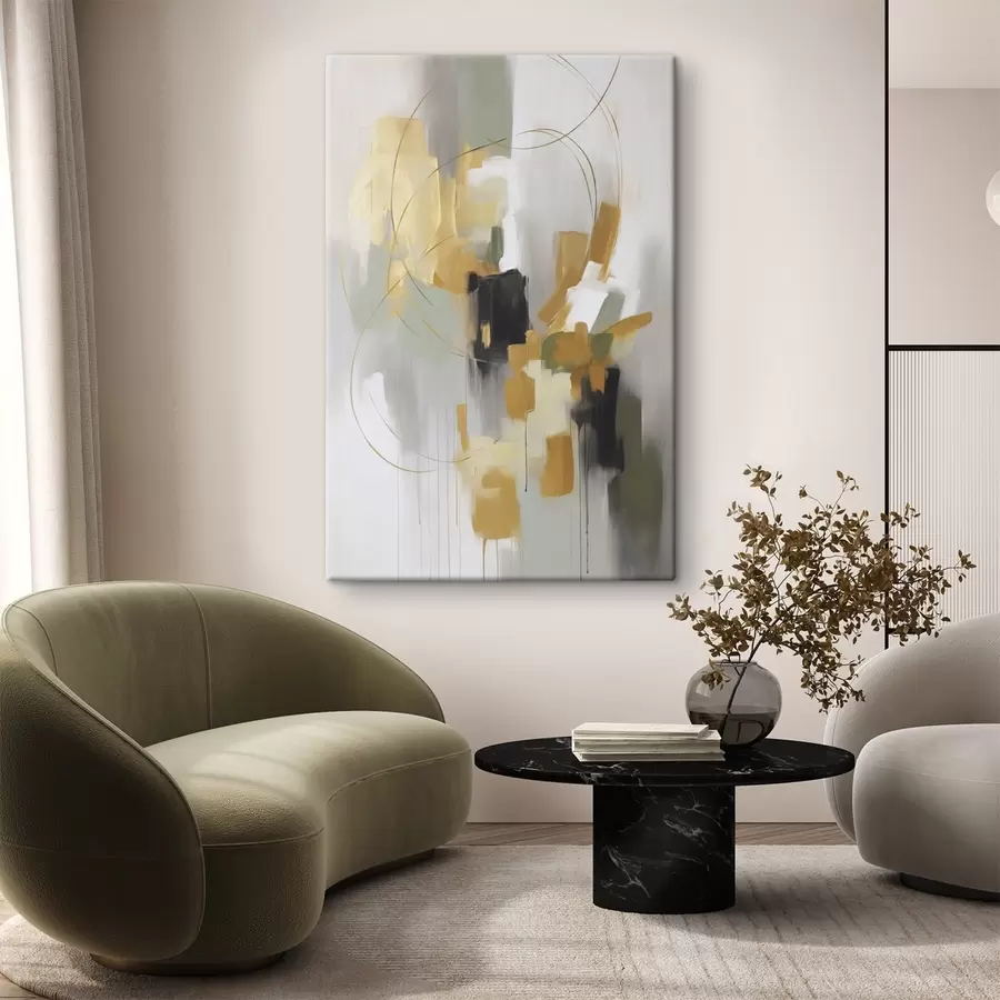 Obraz Abstrakce napodobující malbu Č. s48324