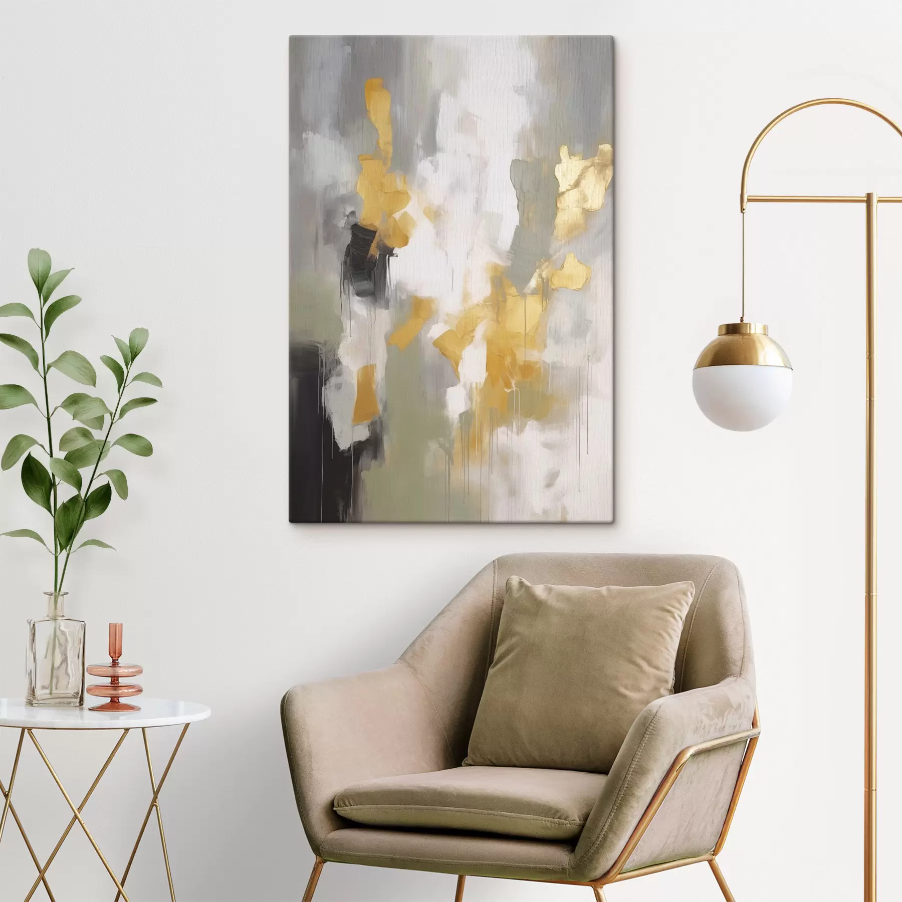 Obraz Moderní abstraktní umění napodobující malbu Č. s48325