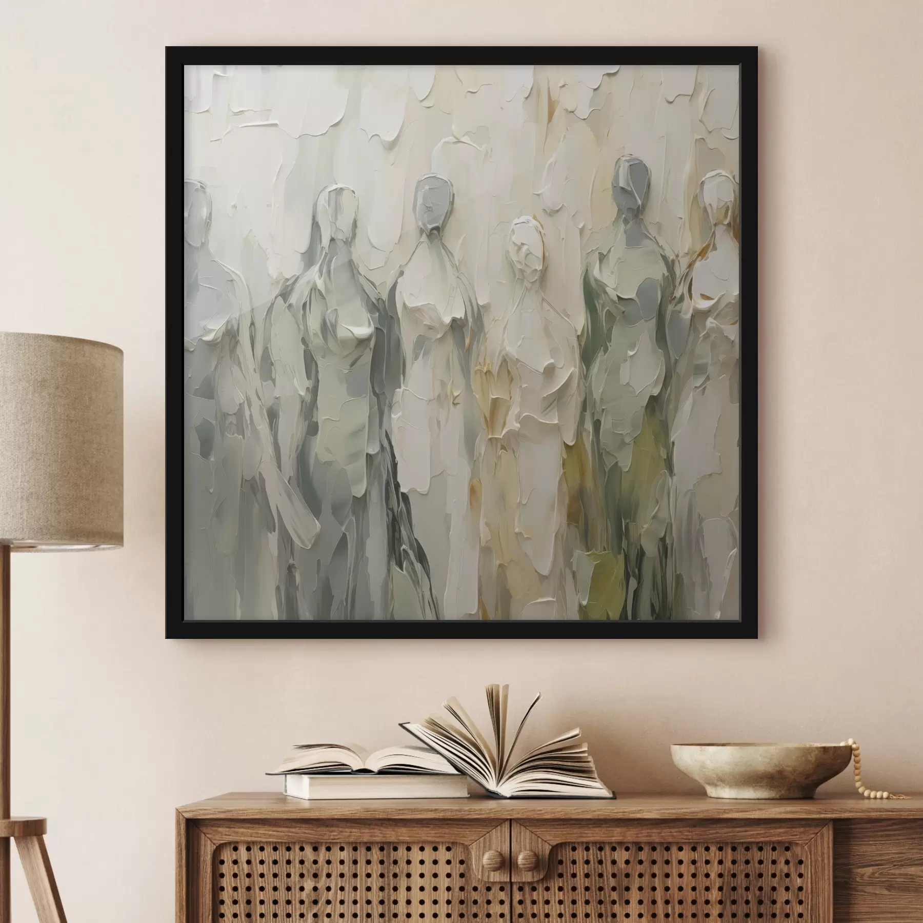 Fototapet Abstraktní siluety napodobující malbu f48275