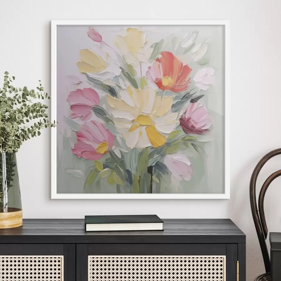 Fototapet Kytice imitace malby f48316