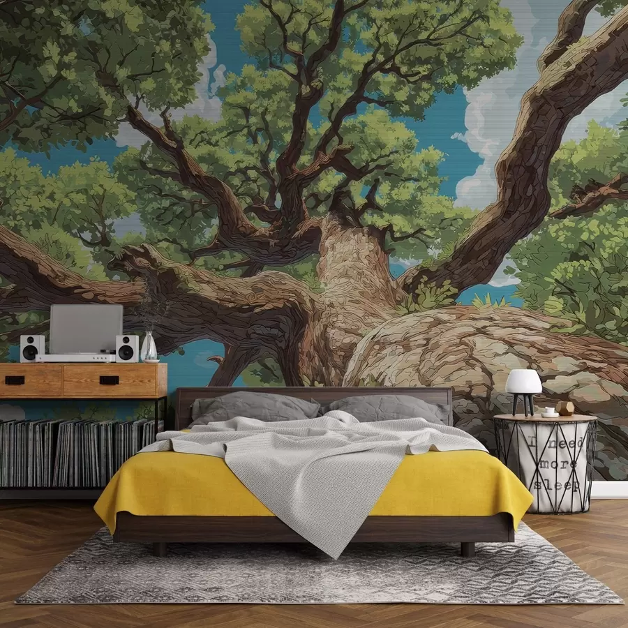 Fototapet Majestátní mozaikový strom w05368