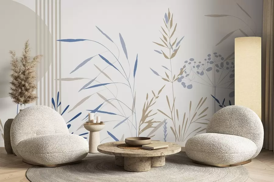 Fototapet Abstraktní siluety vegetace w05375v2