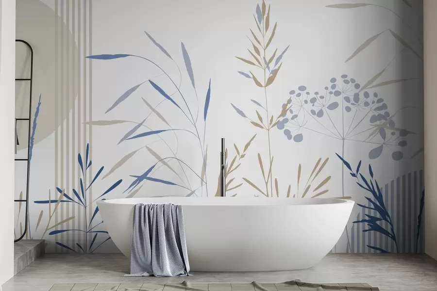 Fototapet Abstraktní siluety vegetace w05375v2