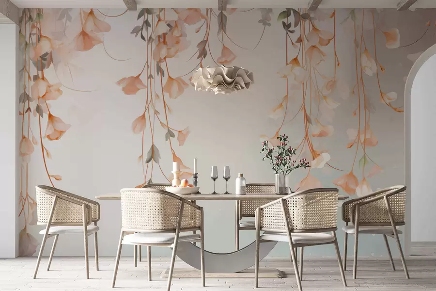 Fototapet Závěsné květinové větve w05344