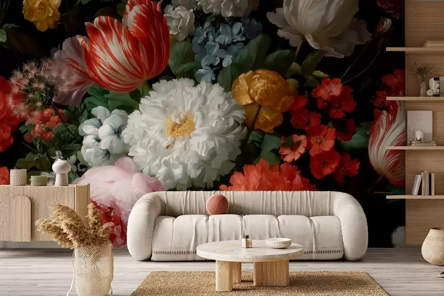 Fototapet Luxusní květinová kompozice jarní zahrady w09676