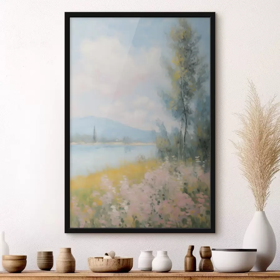 Fototapet Krajinomalba ve stylu rozmazaného obrazu f48420