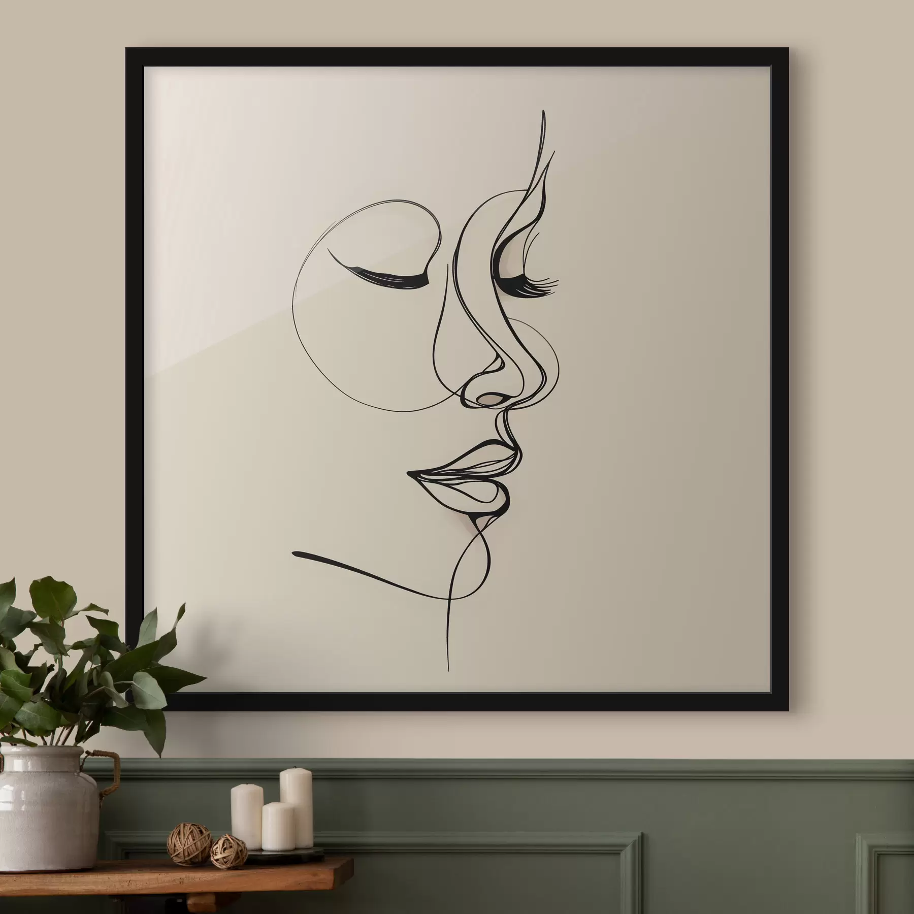 Fototapet Náčrt obrysu čáry f48429