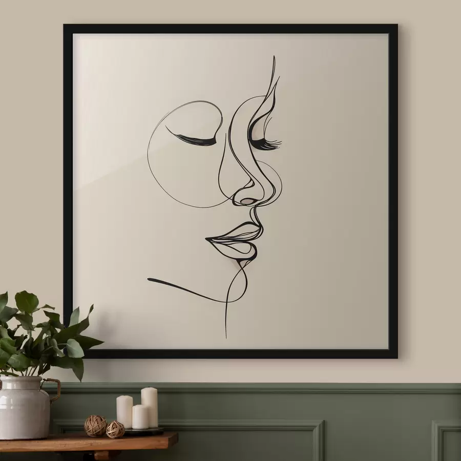 Fototapet Náčrt obrysu čáry f48429