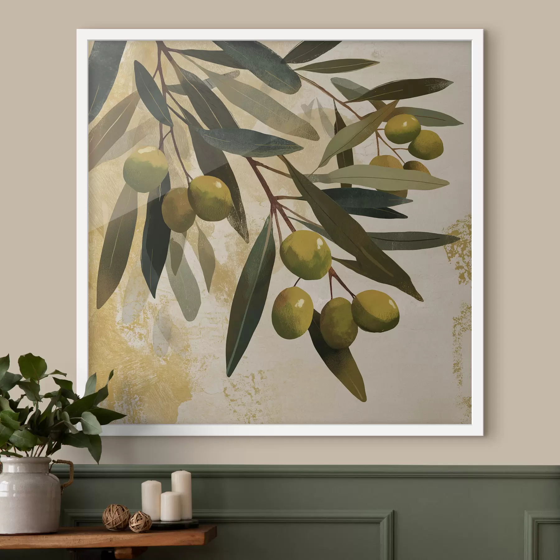 Fototapet Listy olivovníku f48464