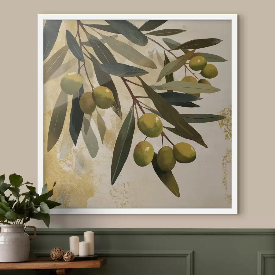 Fototapet Listy olivovníku f48464