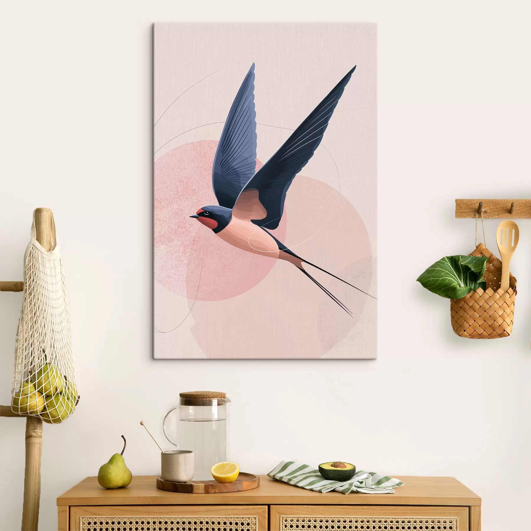 Obraz Silueta letícího ptáka Č. s48456