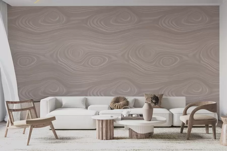 Fototapet Abstraktní béžový vzor s jemnými liniemi a imitací struktury přírodního dřeva w09681