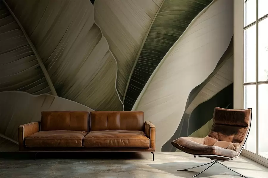 Fototapet Banánové listy, dlouhé listy w05403