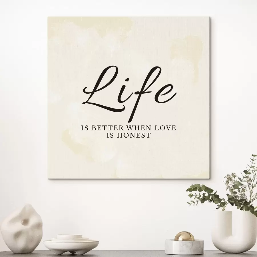 Obraz Text o životě na pozadí s jemnou strukturou Č. s48029