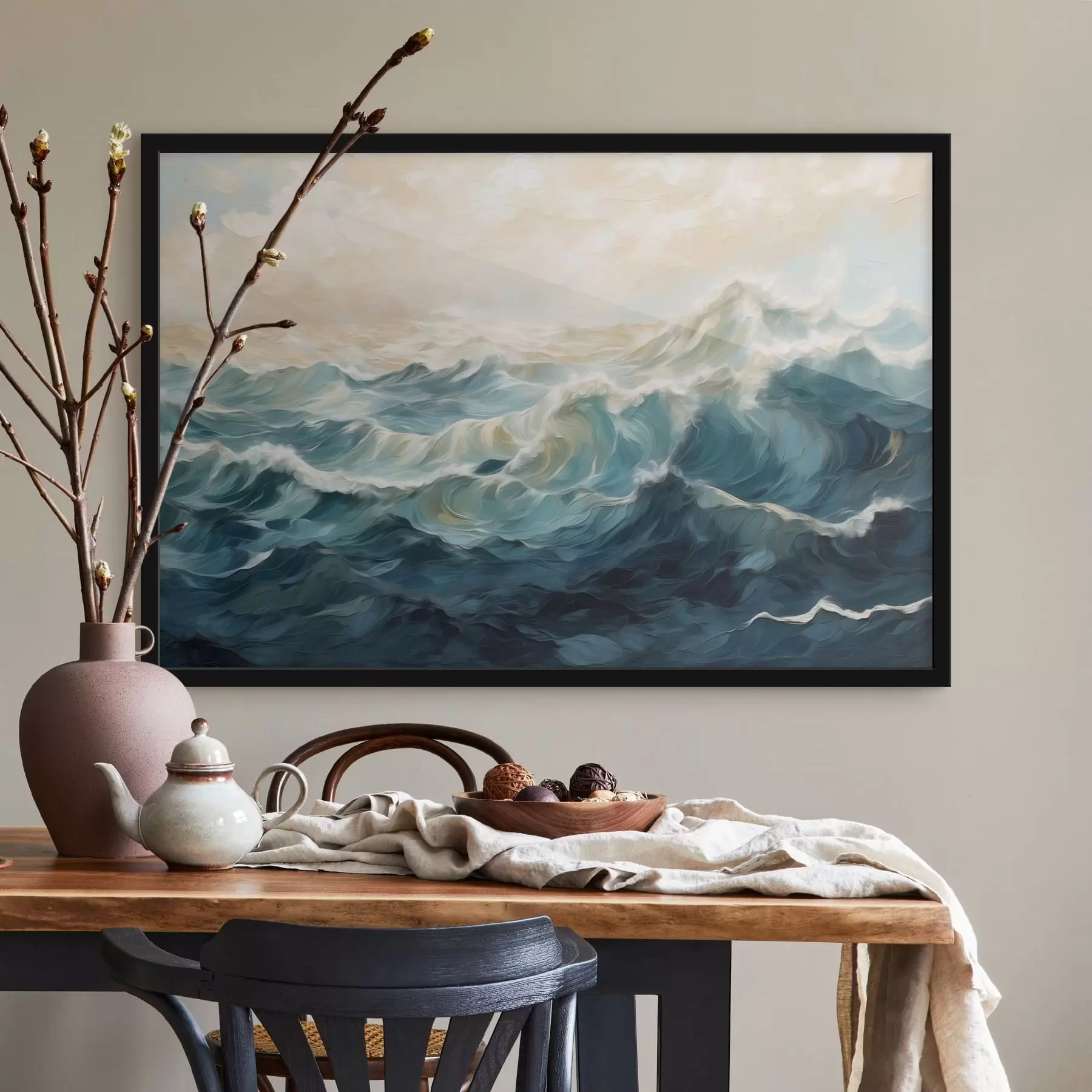 Fototapet Mořské vlny v malířském stylu f48490