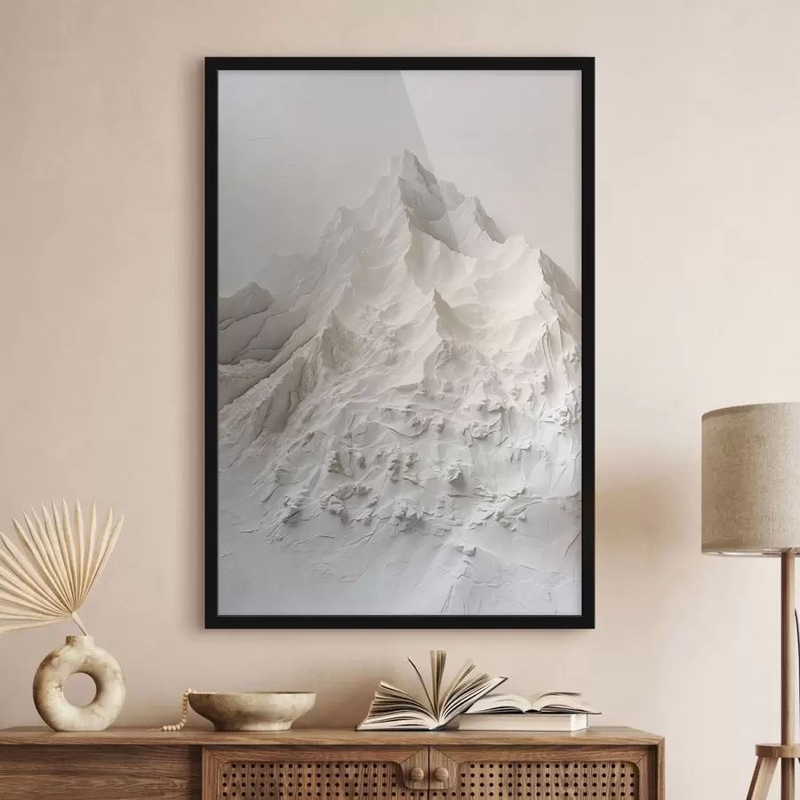 Fototapet Texturované abstraktní horské tvary ve světlých tónech f48495