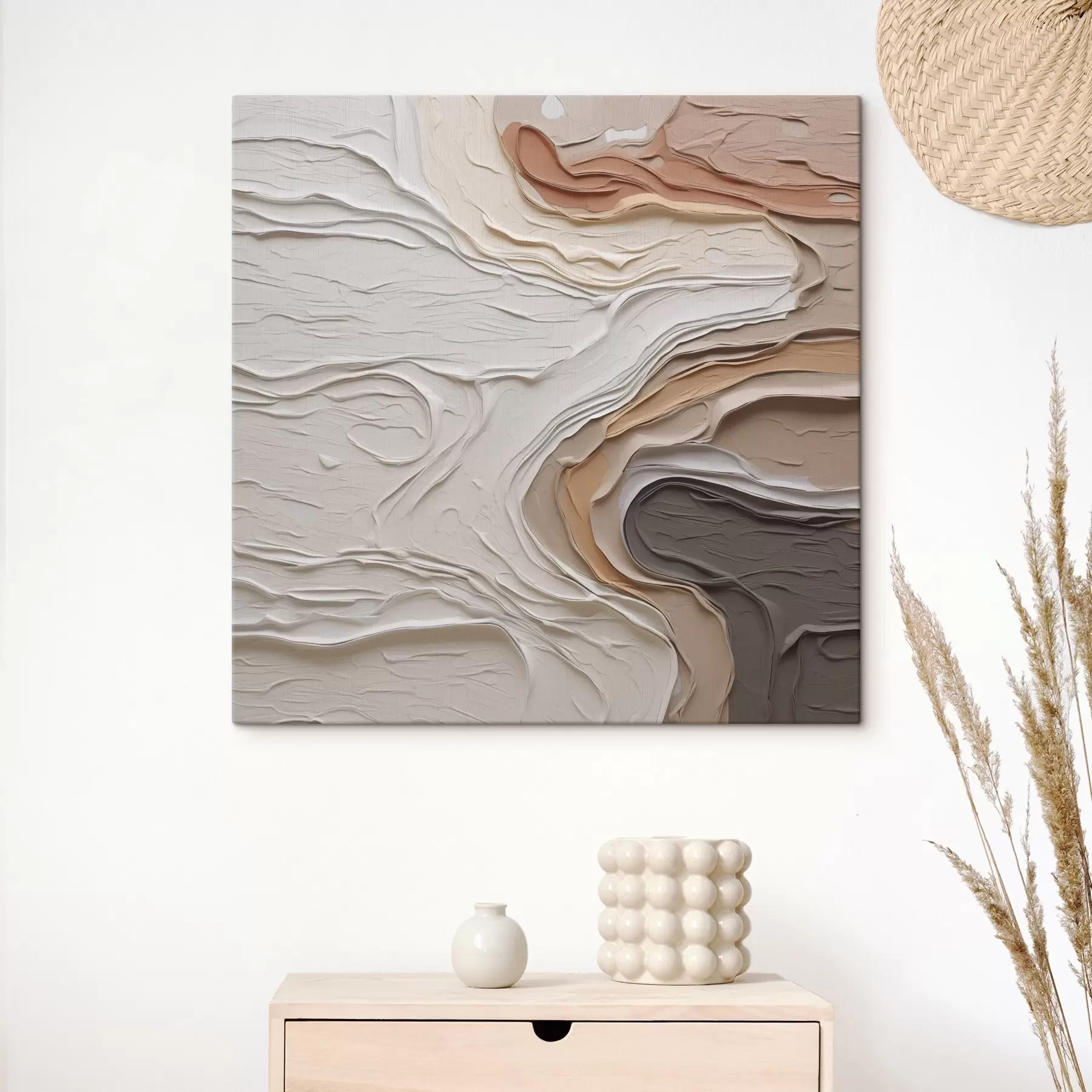 Obraz Abstraktní kompozice napodobující malbu Č. s48507