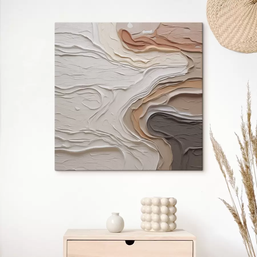 Obraz Abstraktní kompozice napodobující malbu Č. s48507