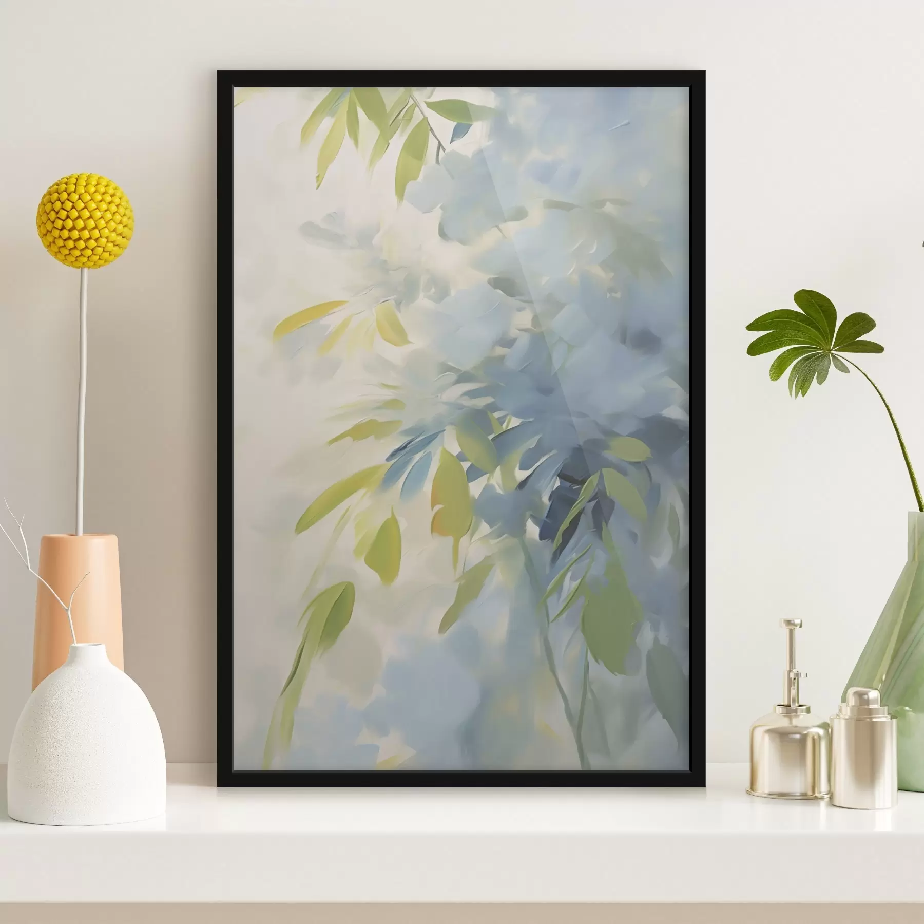 Fototapet Abstrakce rostlin jako napodobenina malby f48499