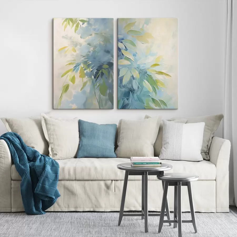 Fototapet Abstrakce rostlin jako napodobenina malby m30246