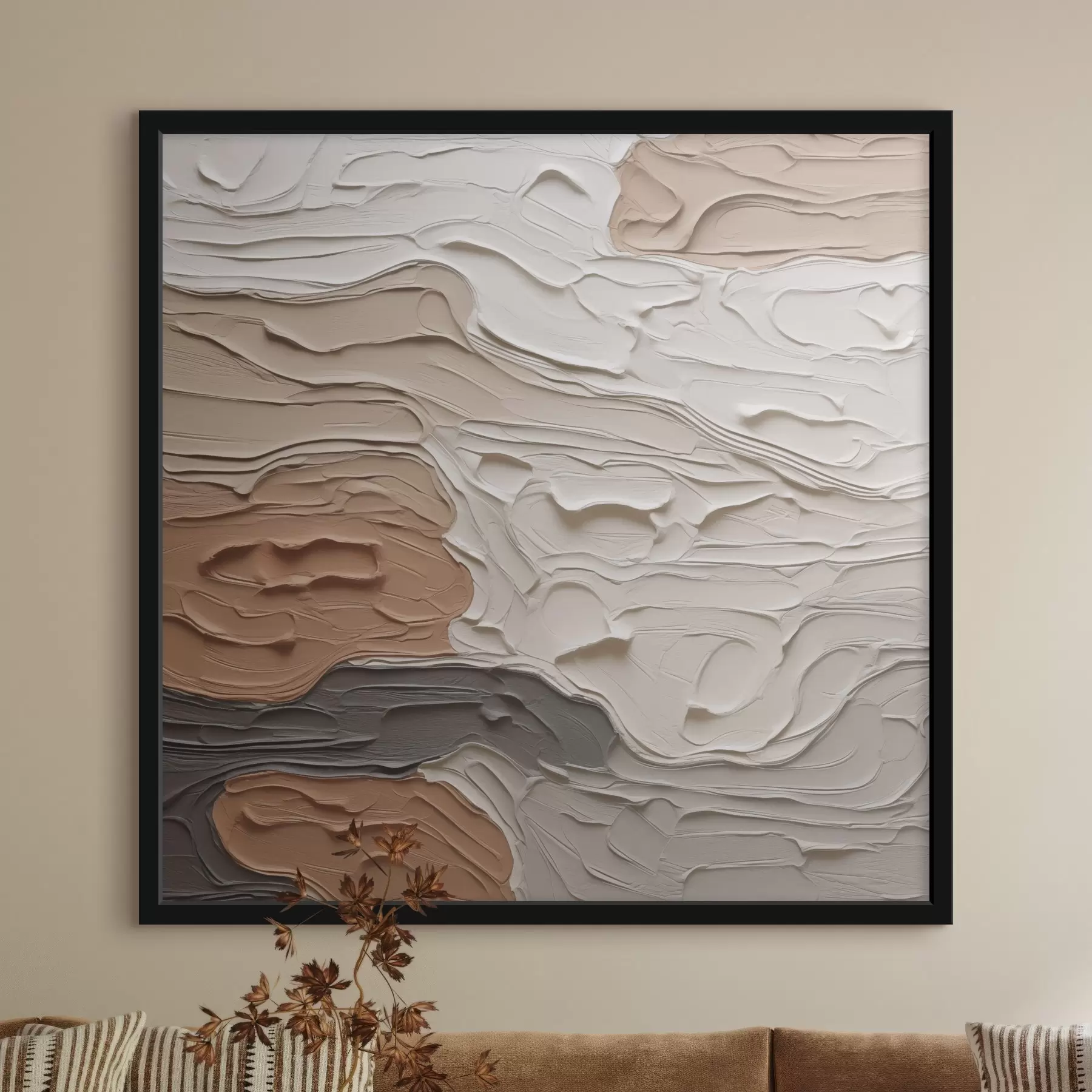 Fototapet Abstraktní kompozice napodobující malbu f48508