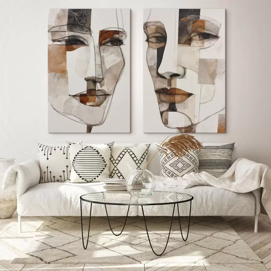 Obraz Abstraktní tváře Č. m30155