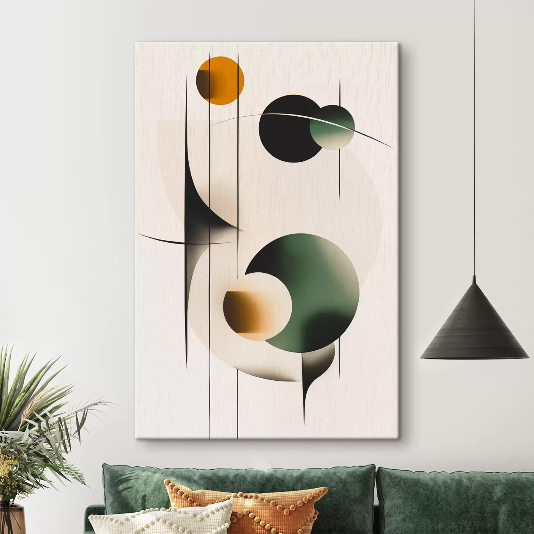 Obraz Abstrakce s kruhy Č. s48285