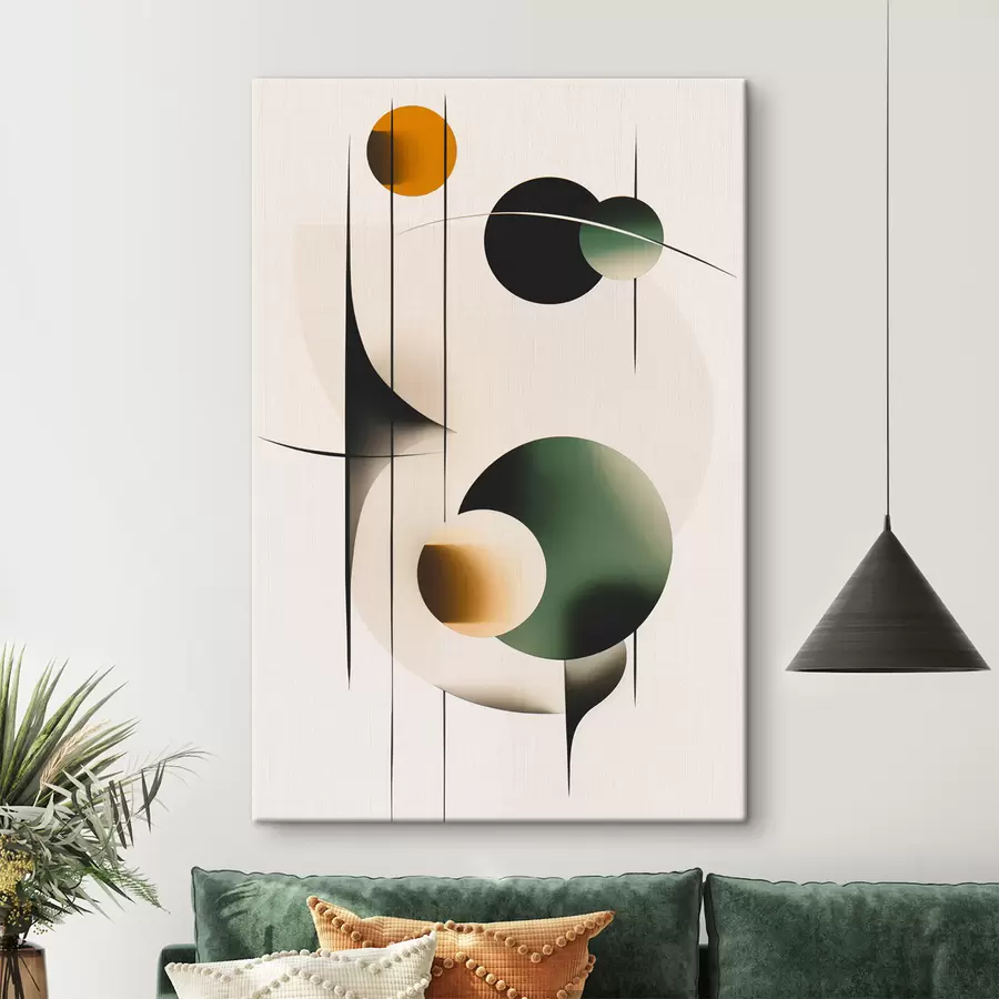 Obraz Abstrakce s kruhy Č. s48285