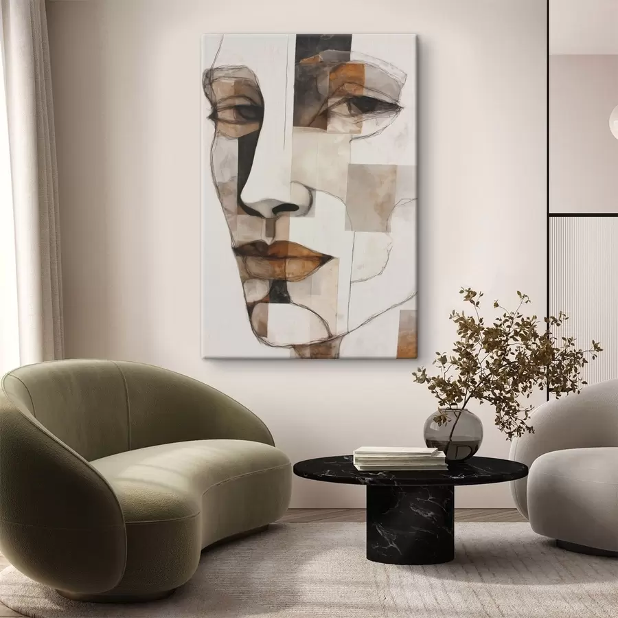 Obraz Abstraktní tvář Č. s48515