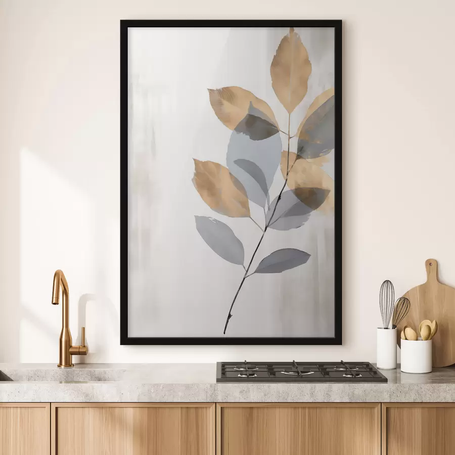 Fototapet Minimalistická botanická větev f48510