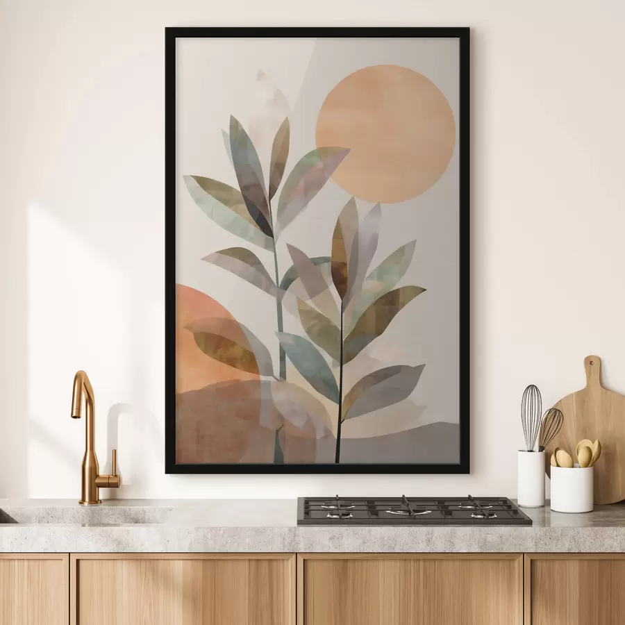 Fototapet Abstraktní rostlinné listy f48519