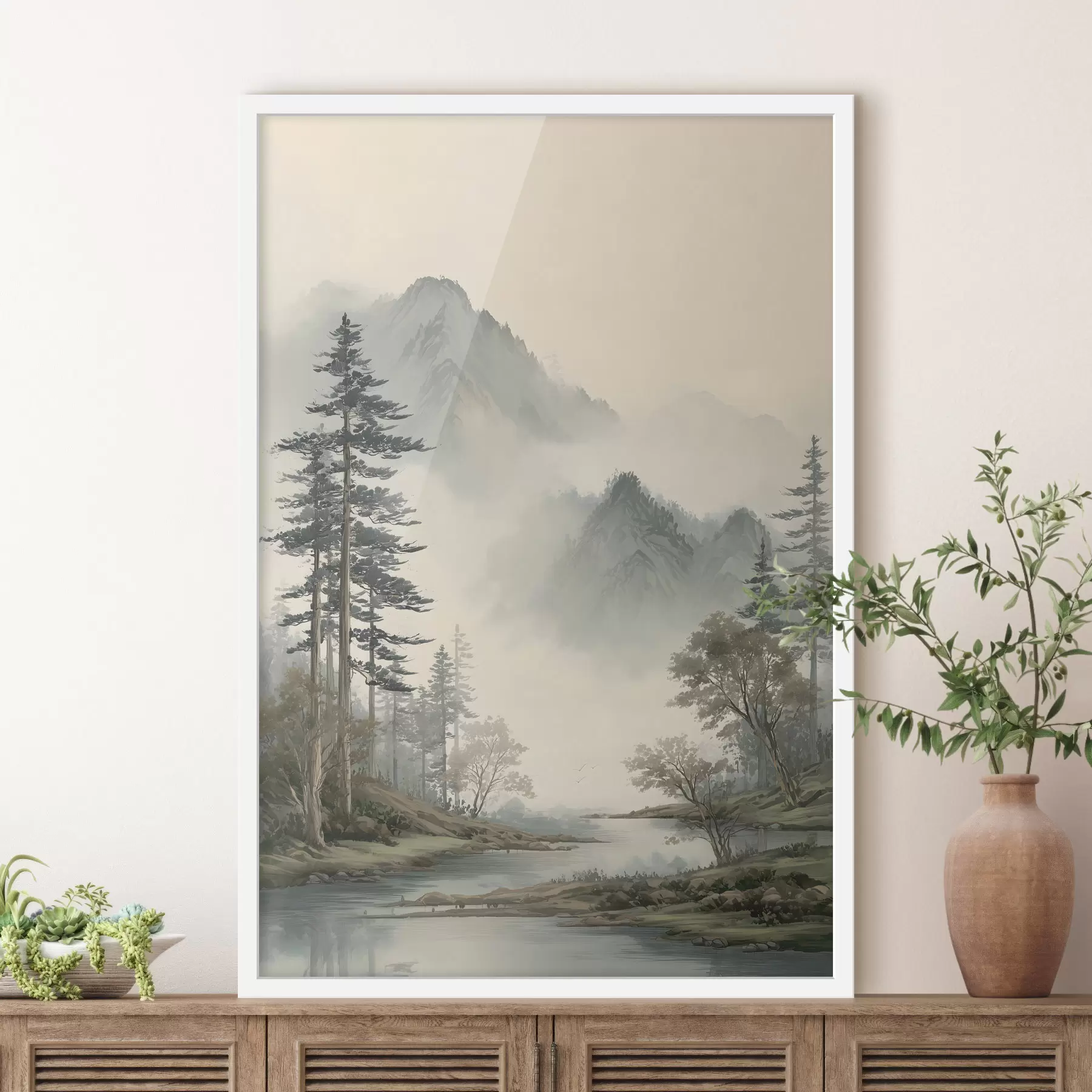 Fototapet lvice v akvarelovém stylu f48531