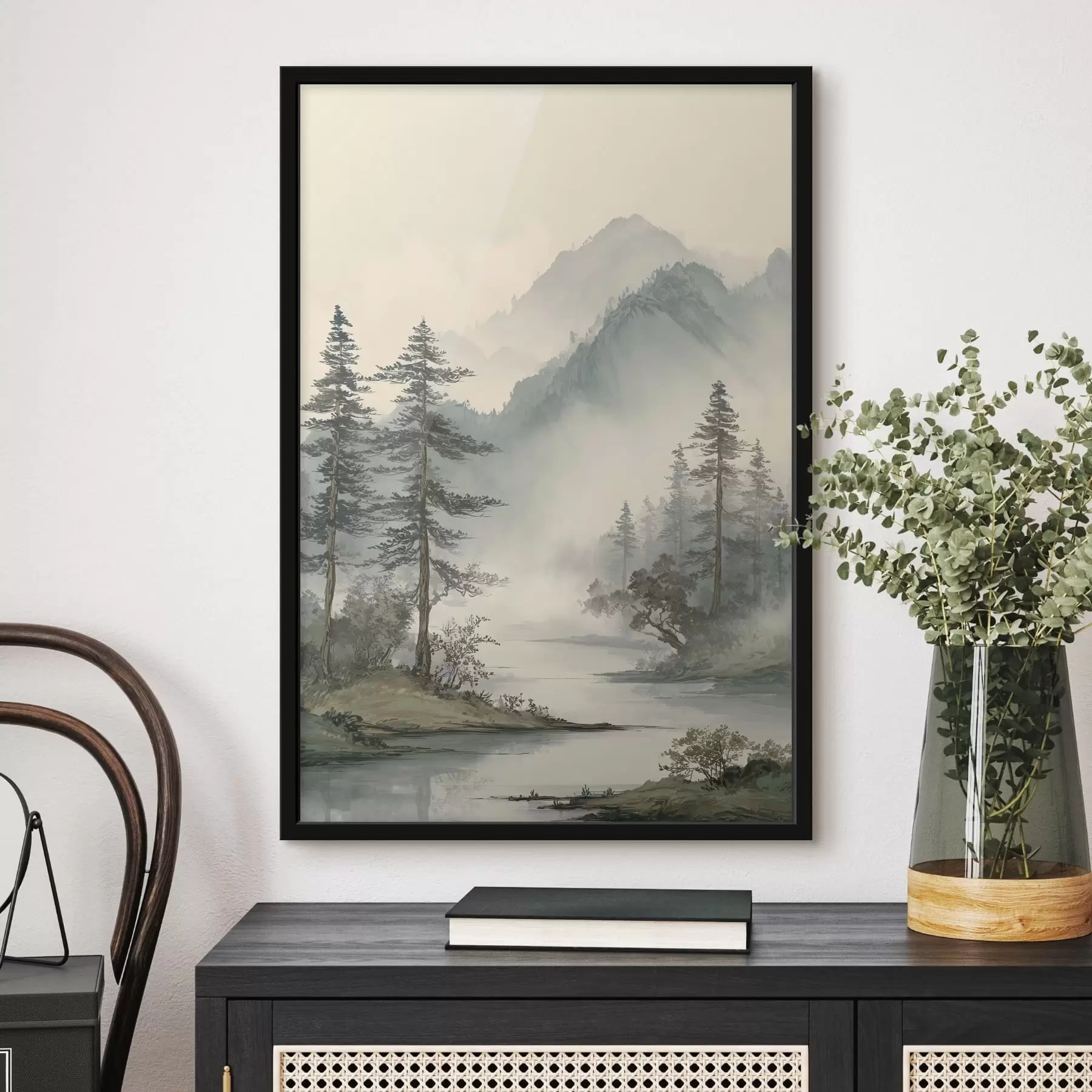 Fototapet jemná dekorativní kompozice z květin a listoví f48532