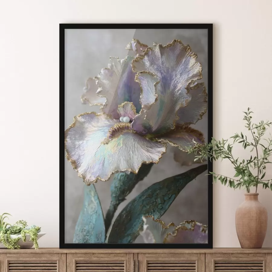 Fototapet horská krajina s borovicemi a řekou f48546