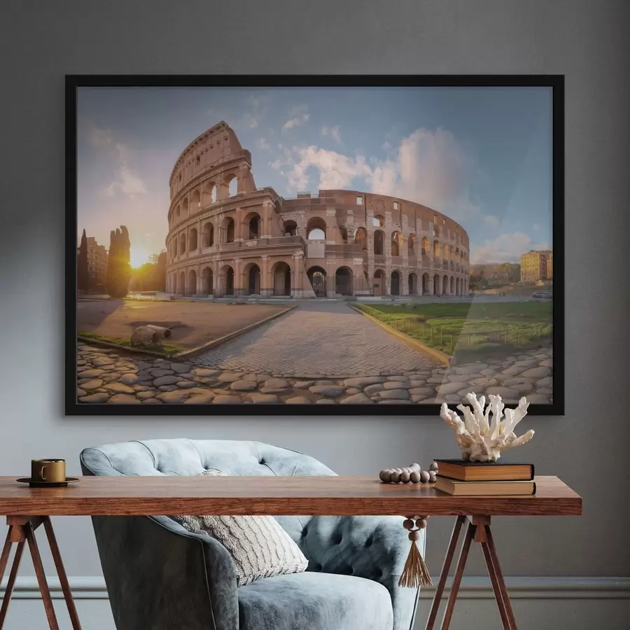 Fototapet romantická dívka u moře v klobouku f48552