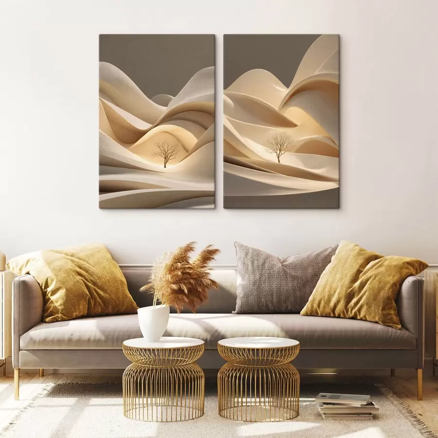 Obraz loď při západu slunce v impastovém stylu Č. m30261