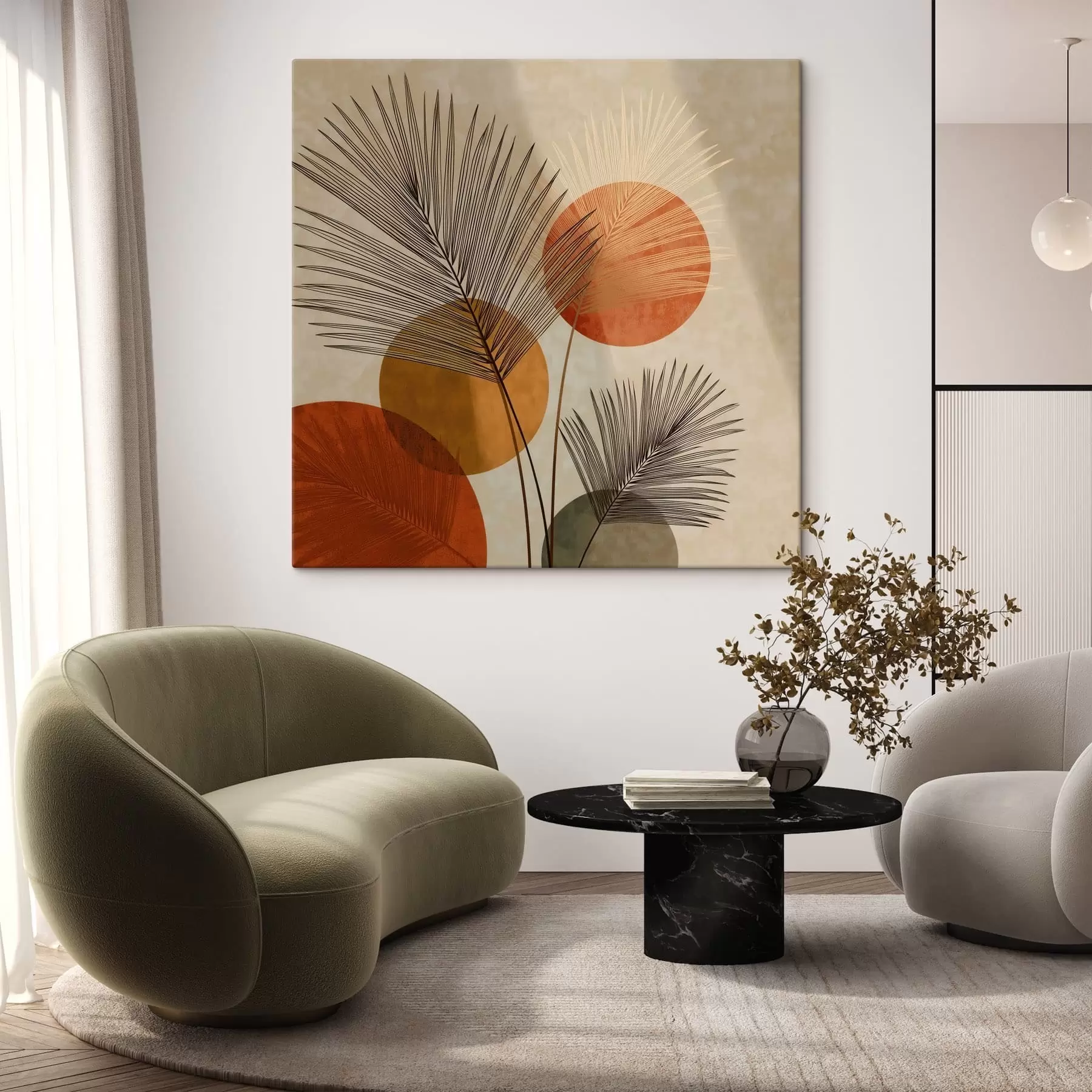 Obraz Abstraktní palmové listy Č. s48557