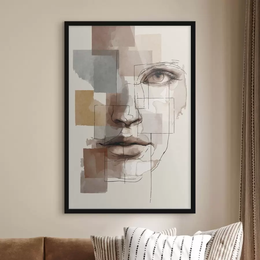 Fototapet Abstraktní tvář f48561