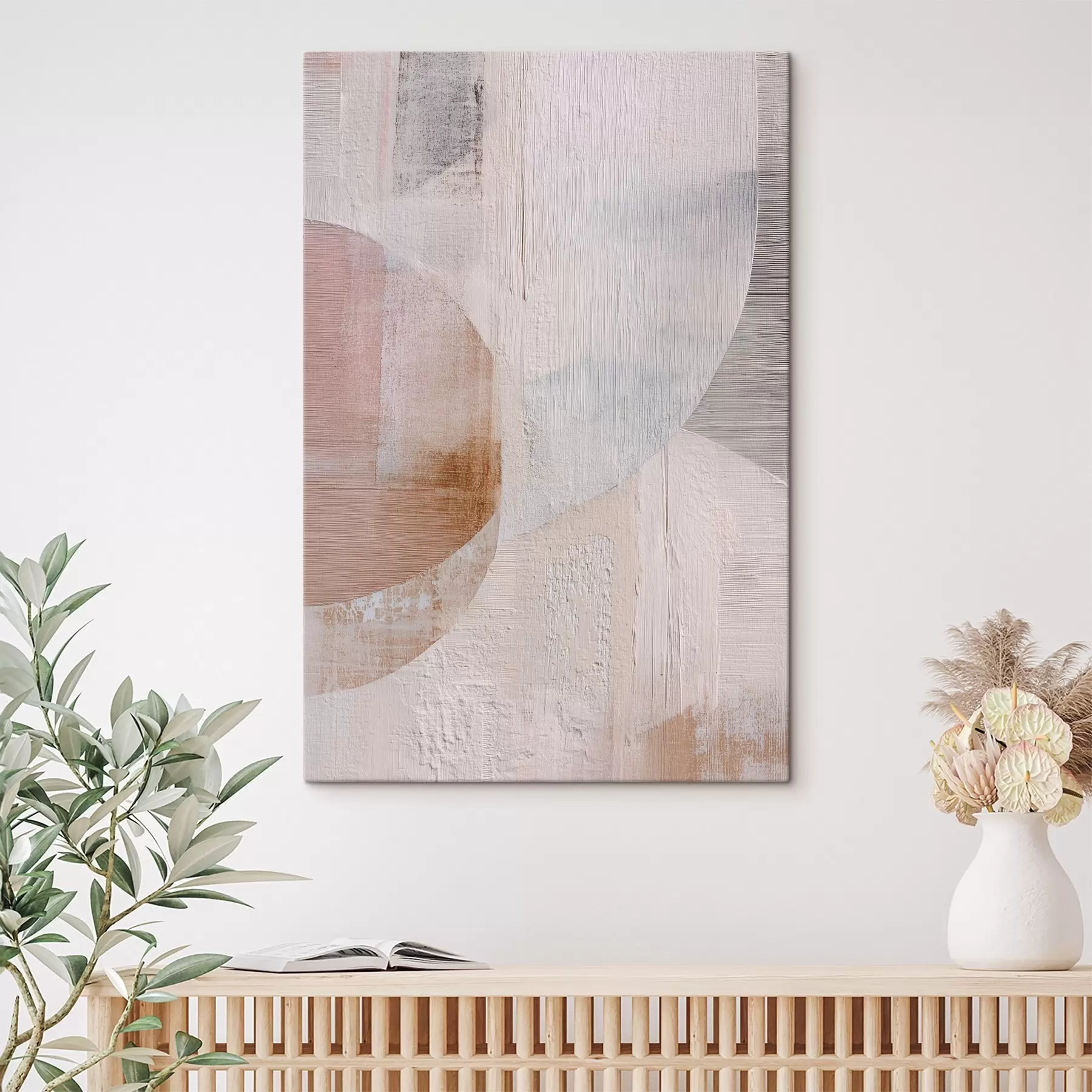 Obraz Texturované pozadí s vrstvenými prvky v moderním malířském stylu Č. s48190