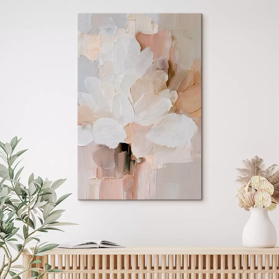 Obraz Stylizovaná květinová ilustrace s efektem silných tahů štětcem Č. s48193