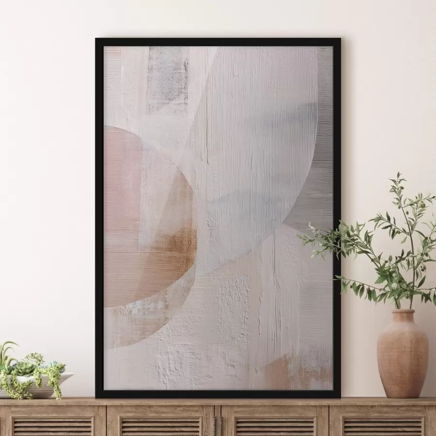 Fototapet Texturované pozadí s vrstvenými prvky v moderním malířském stylu f48190