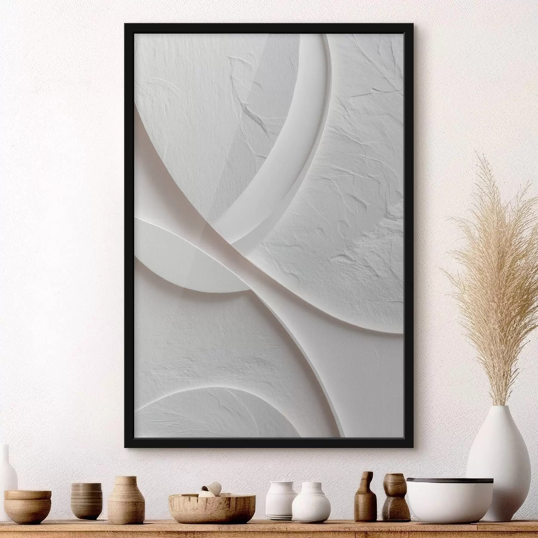 Fototapet Dekorativní panel s jemnými liniemi a kamennou texturou na světlém pozadí f48192