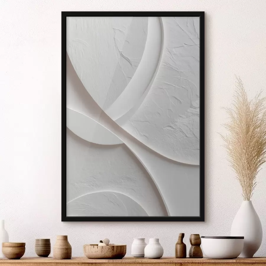 Fototapet Dekorativní panel s jemnými liniemi a kamennou texturou na světlém pozadí f48192